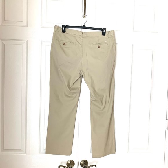 REYN SPOONER  38X30 TWILL TAN PANTS  Straight Flat Front - Picture 12 of 14